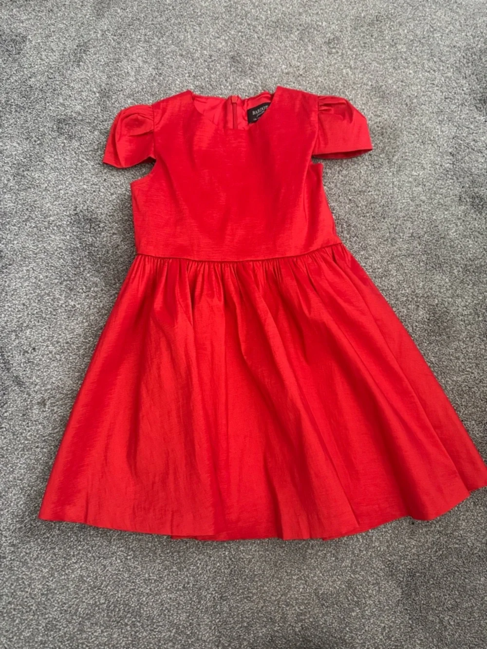 Bardot Bow Back Red Formal Dress Sz 7-8
